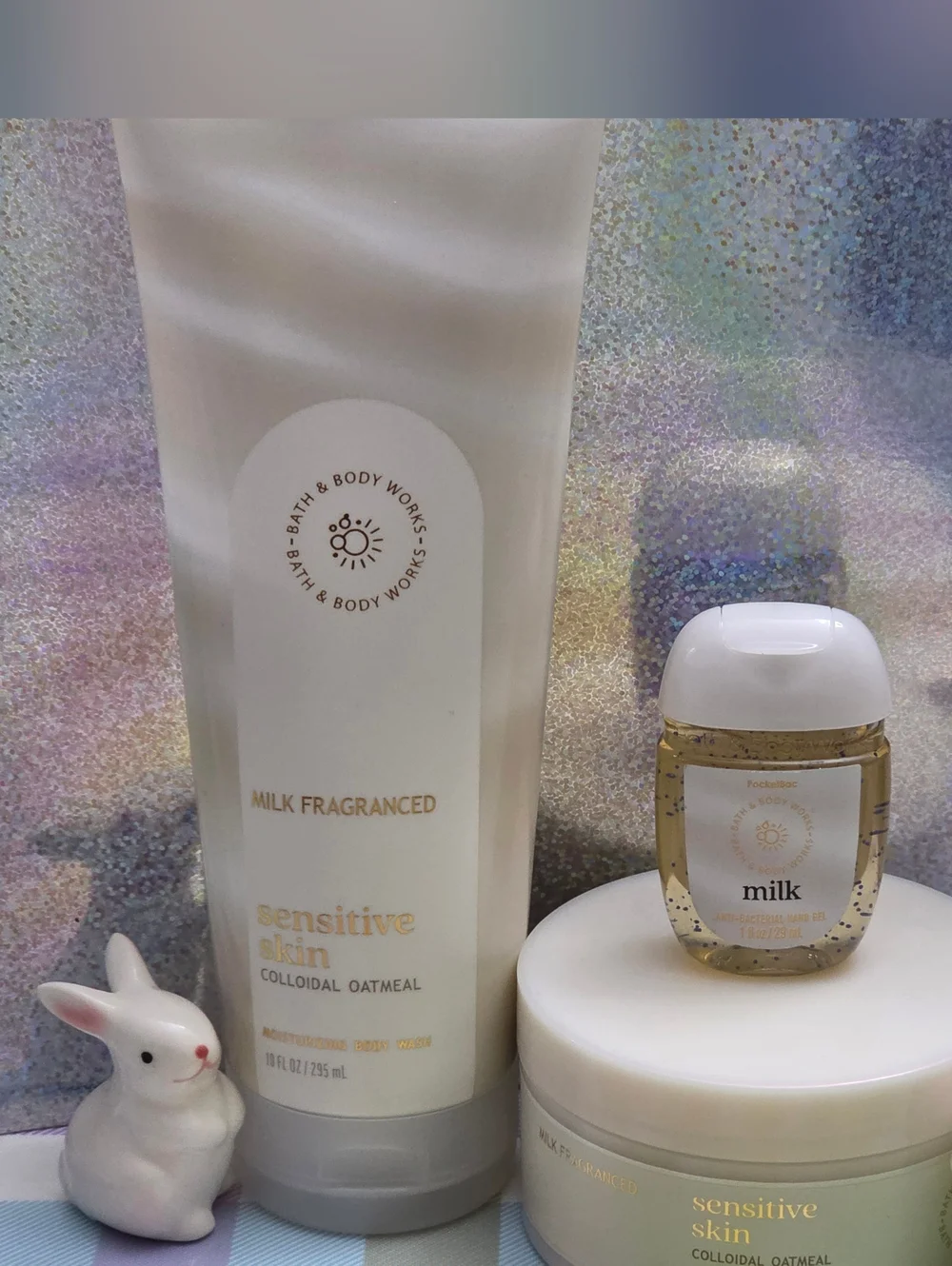 Bath & Body Works Milk Fragranced Sensitive Skin 3pc Body Care Set NEW